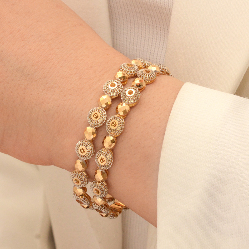 النگو طلا 18 عیار زنانه طلای مستجابی مدل گرد کد N4