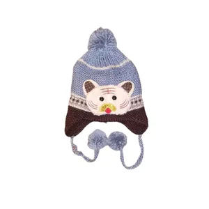 کلاه بافتنی بچگانه مدل عروسکی