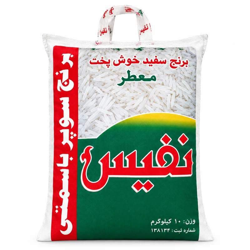 برنج پاکستانی نفیس - ۱۰ کیلوگرم