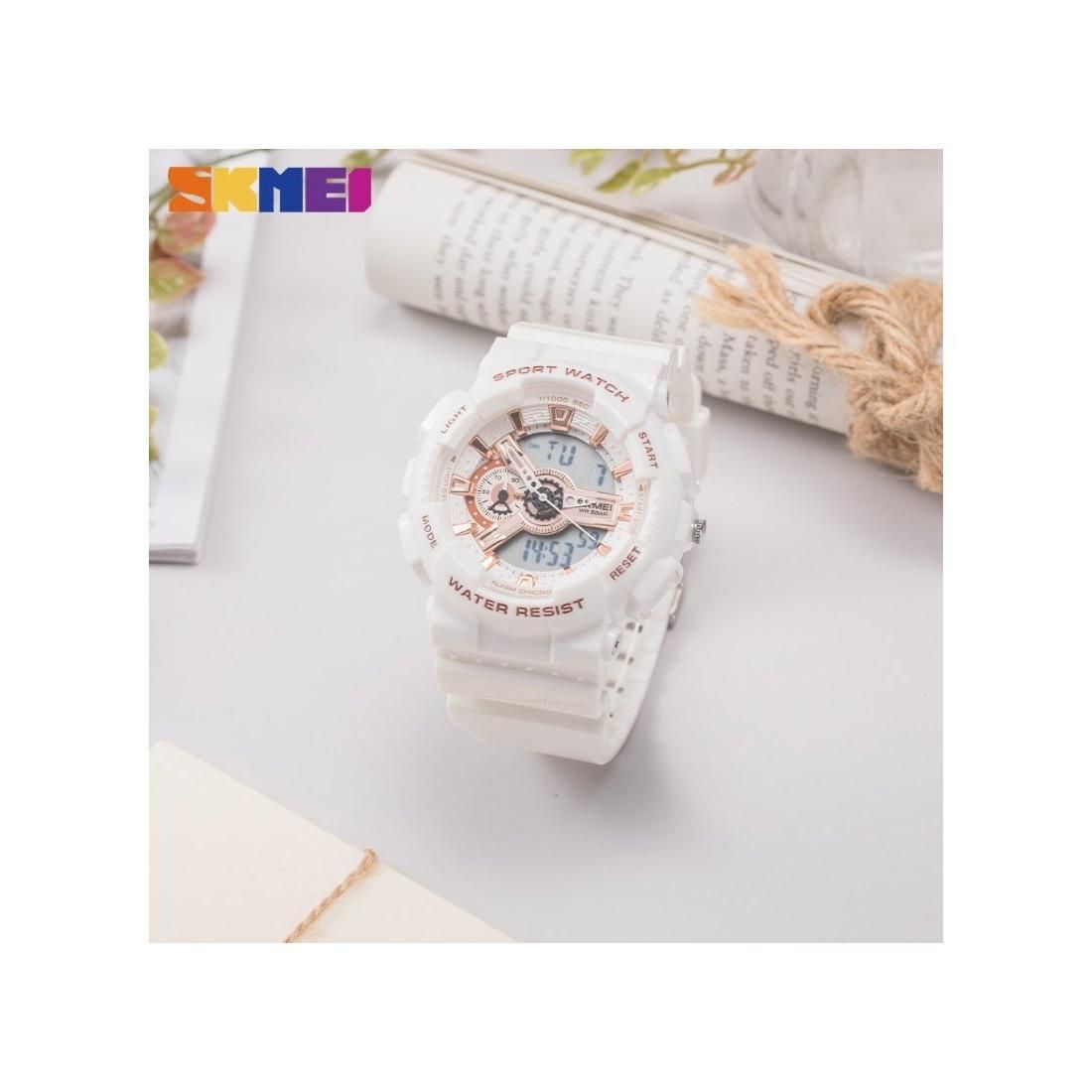 ساعت مچی دیجیتال زنانه اسکمی مدل 1688WT -  - 2