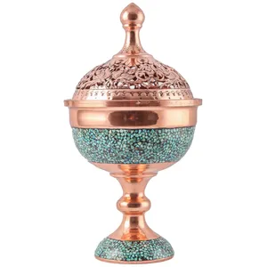 شکلات‌خوری فیروزه‌کوب صاحب  طرح گل و مرغ کد 123060