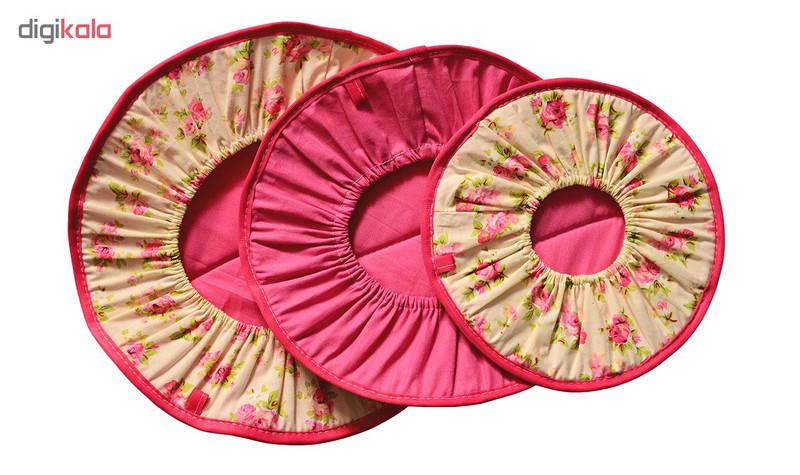 دم کنی ۳ تکه طرح گل کد DK-04