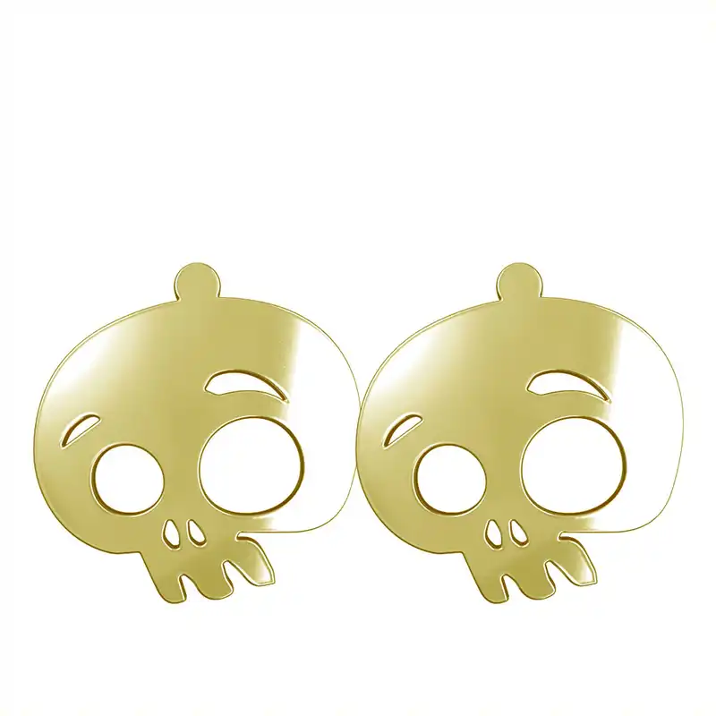 گوشواره طلا 18 عیار زنانه مدوپد مدل جمجمه کد GA1-15676