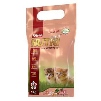 غذای خشک پروبیوتیک بچه گربه نوتری پت مدل Kitten مقدار 1 کیلوگرم