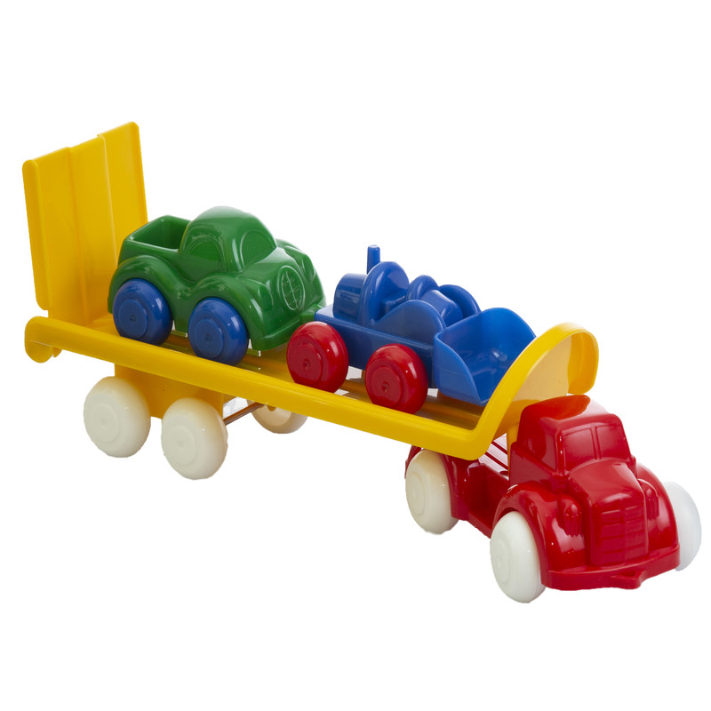 ماشین بازی طرح تریلر مدل cara6064 مجموعه 3 عددی