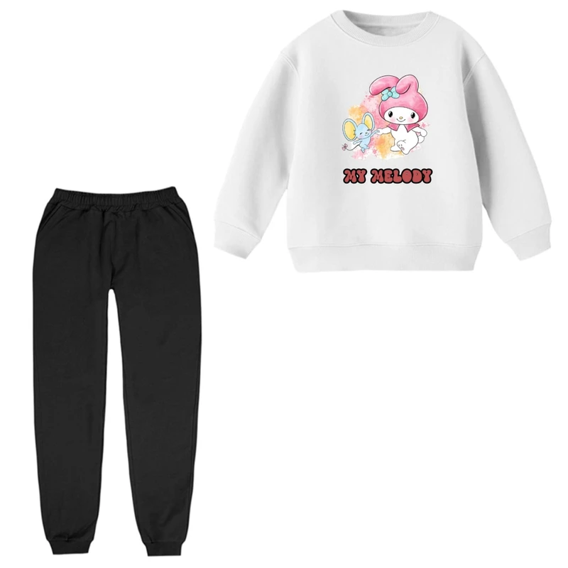 ست سویشرت و شلوار راحتی بچگانه مدل ملودی و موش  