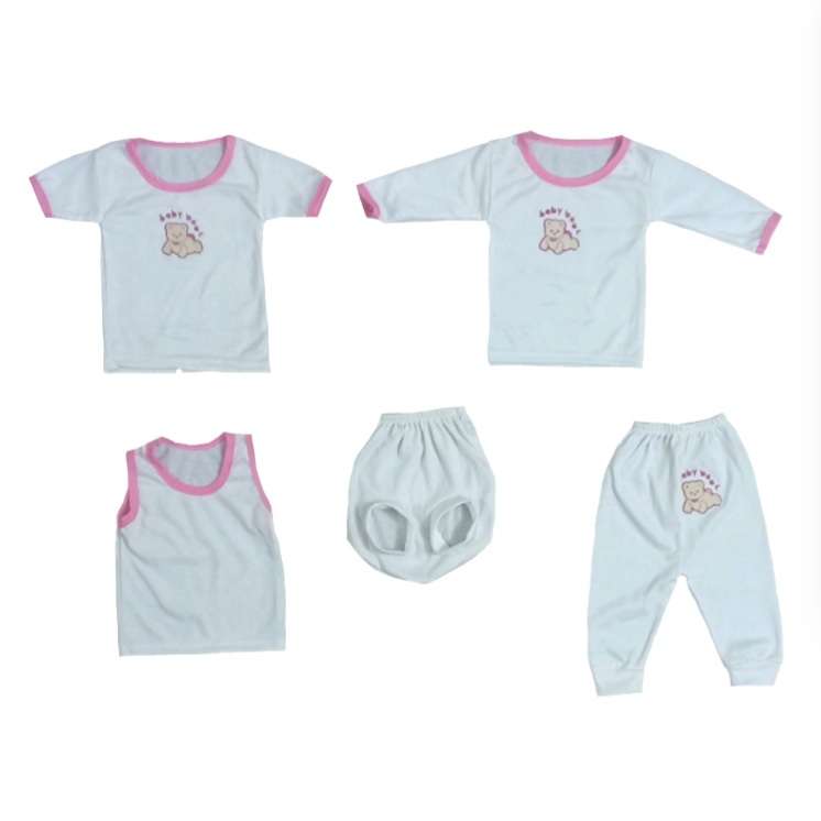 ست 5 تکه لباس نوزادی مدل خرسی کد 03
