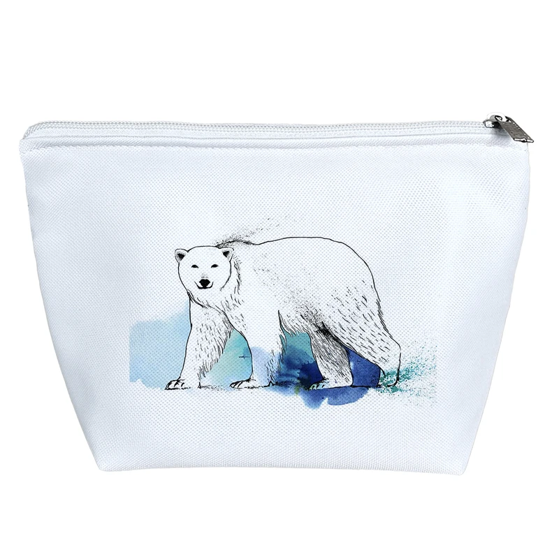 کیف لوازم آرایش دخترانه خندالو مدل خرس قطبی کد H1173