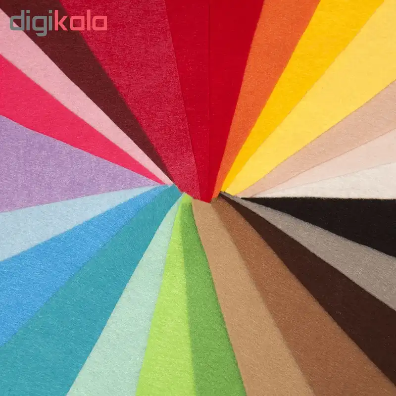 بسته ی 20 رنگ نمد درجه یک هنری ساز کد 0125