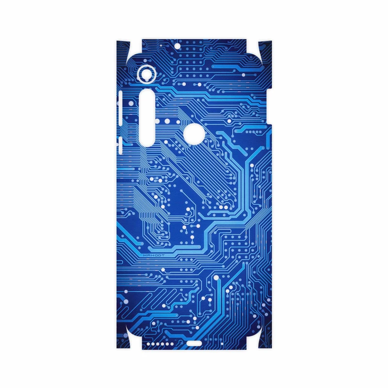 برچسب پوششی ماهوت مدل Blue Printed Circuit Board-FullSkin مناسب برای گوشی موبایل موتورولا One Macro