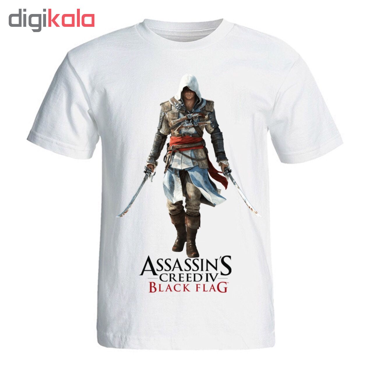 تی شرت مردانه سالامین طرح Assassins Creed Black Flag کد SA214