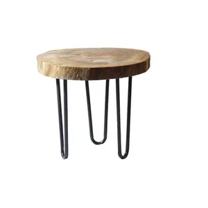 میز عسلی مدل تنه درختی کد 01