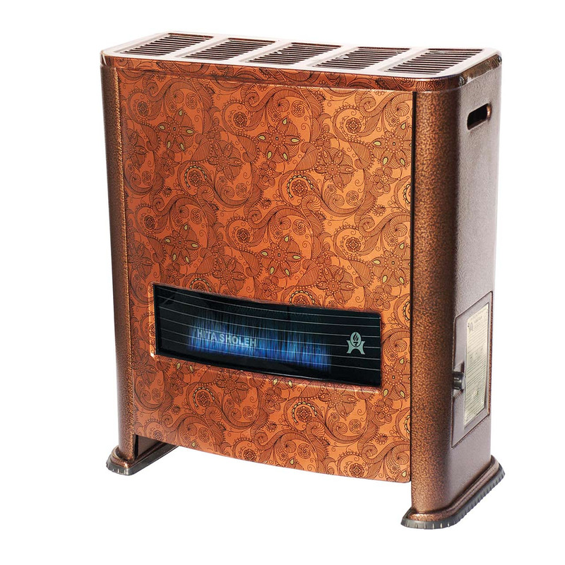 بخاری گازی هیتا شعله طرح گرافیکی چکشی مدل یاقوت HTA 900