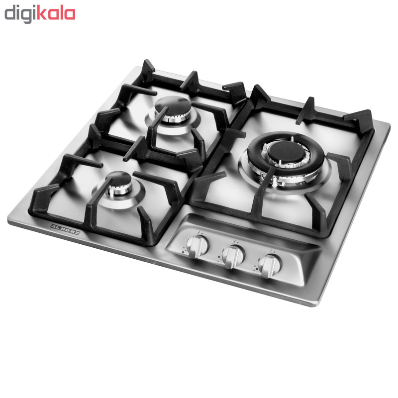 اجاق گاز صفحه‌ای سه شعله استیل البرز مدل S-3501