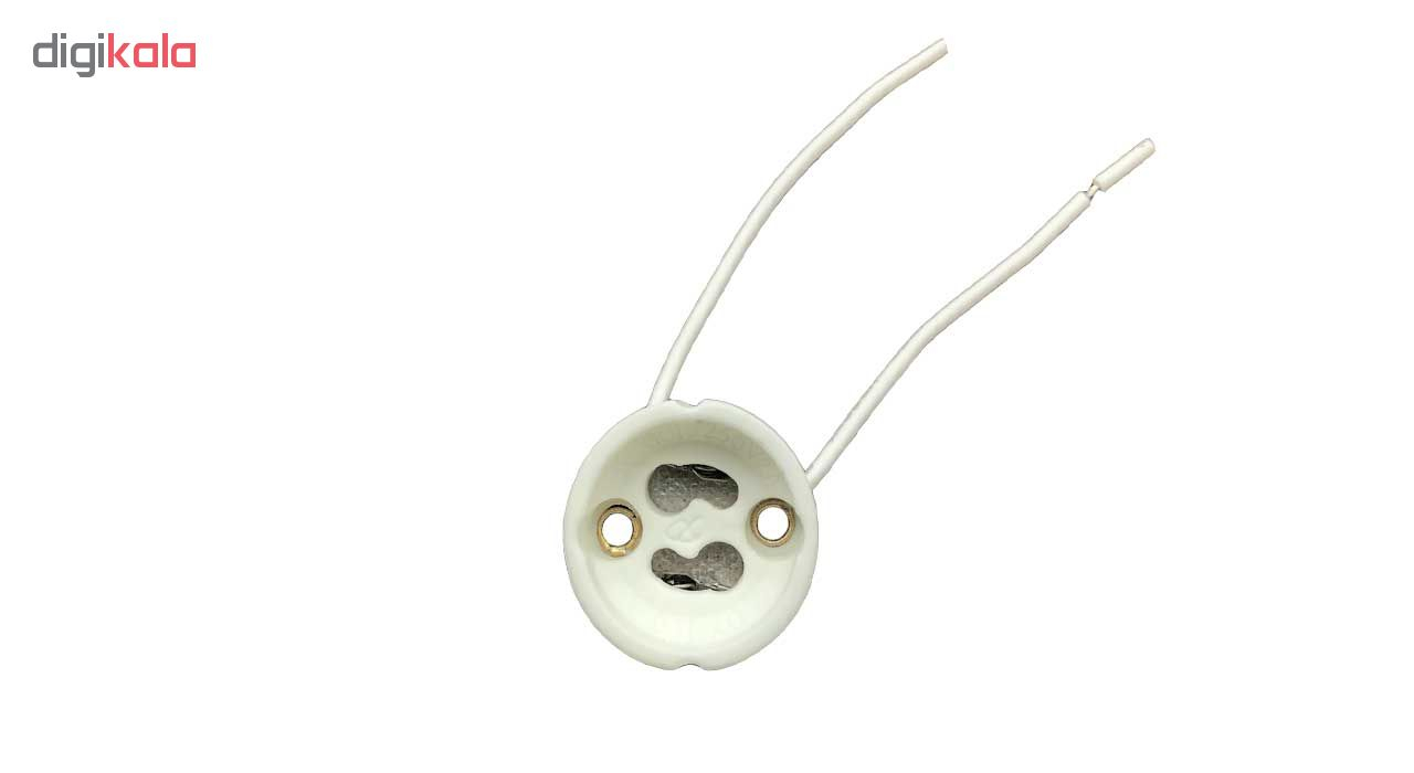 سوکت لامپ هالوژن پایه GU10 کد 02 بسته 5 عددی