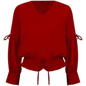 بلوز زنانه مدل شاین 700 رنگ قرمز