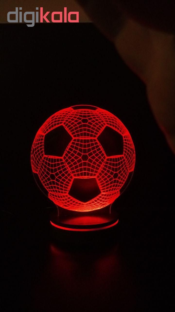 چراغ خواب سه بعدی پارسافن لیزر طرح توپ فوتبال