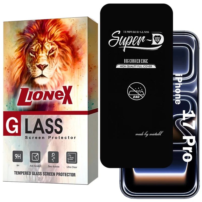 محافظ صفحه نمایش لایونکس مدل SUPERDNL مناسب برای گوشی موبایل اپل iPhone 17 Pro