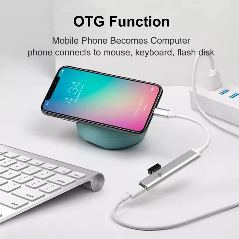 هاب 4 پورت USB-C اکی یس مدل 4IN1 TYPE-C