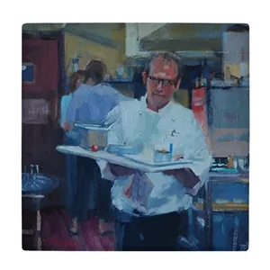 کاشی کارنیلا طرح پیشخدمت رستوران  مدل لوحی کد klh1752