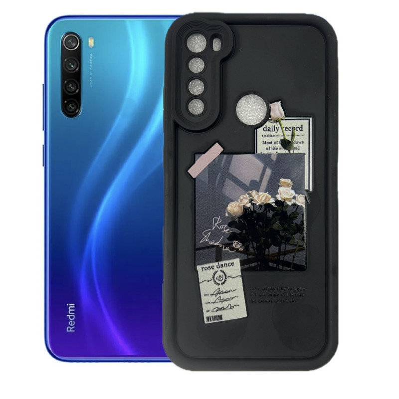 کاور طرح گل رز مناسب برای گوشی موبایل شیائومی Redmi Note 8