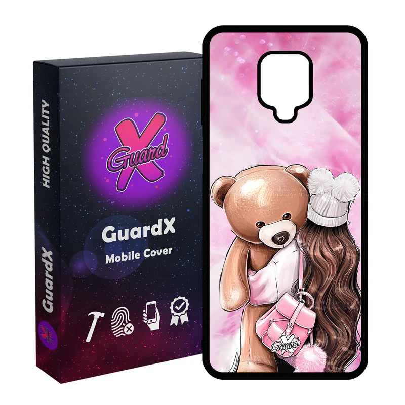 کاور گارد ایکس طرح Girl مدل Glass10088 مناسب برای گوشی موبایل شیائومی Redmi Note 9S / Note 9 Pro / Note 9 Pro Max