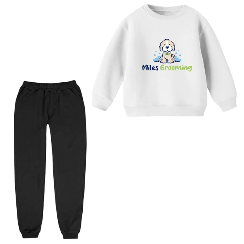 ست سویشرت و شلوار راحتی بچگانه مدل سگ بامزه 