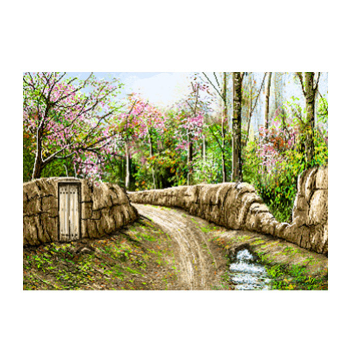 نخ و نقشه تابلوفرش طرح منظره کد 23102 نخ و نقشه تابلوفرش طرح منظره کد 23102