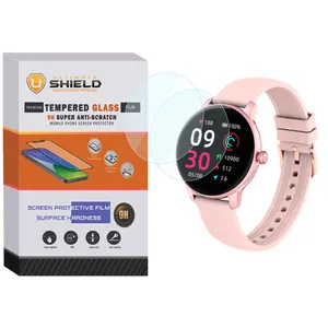 محافظ صفحه نمایش شیشه ای آلتیمیت شیلد مدل SH-UL مناسب برای ساعت هوشمند شیائومی Imilab W11 بسته دو عددی