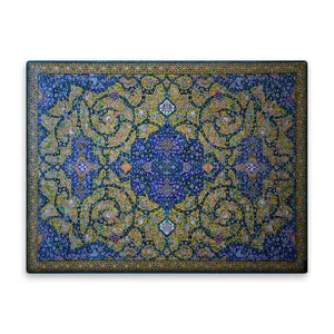 کاشی اطلس آبی طرح نقوش اسلیمی کاشی کاری  مدل T5062