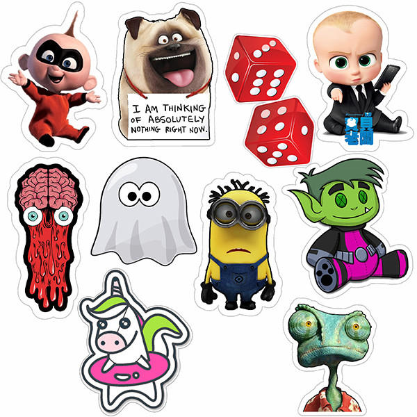 استیکر تزئینی موبایل و تبلت راتیانا مدل X2 بسته 10 عددی