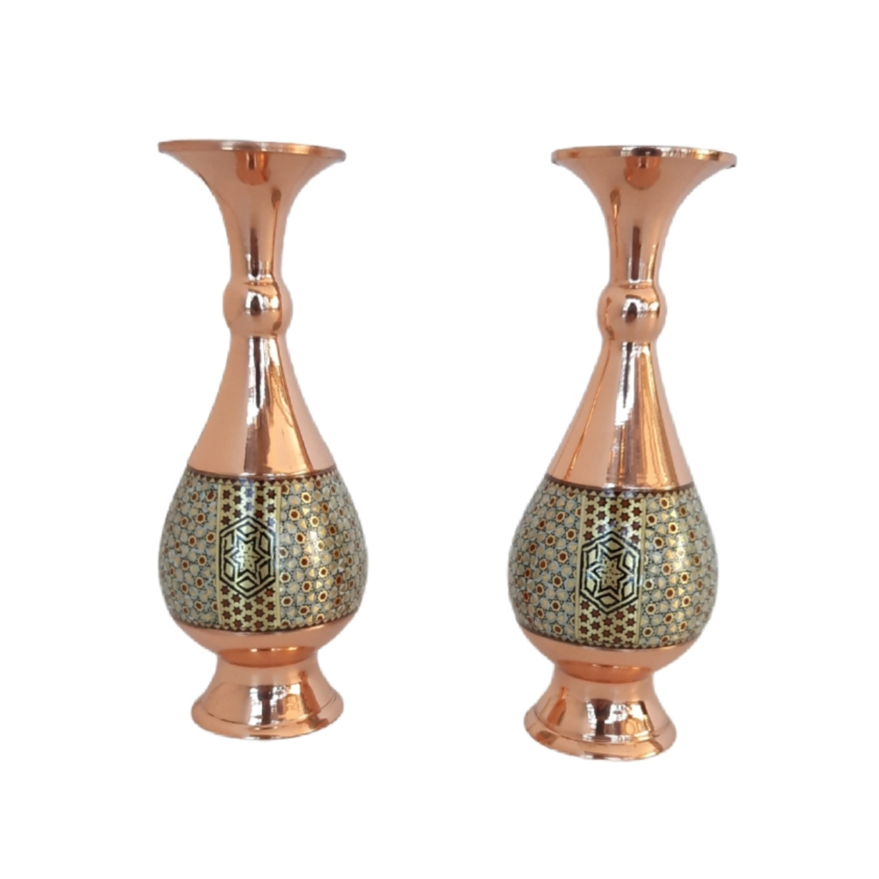 گلدان خاتم کاری کد 20 بسته 2 عددی