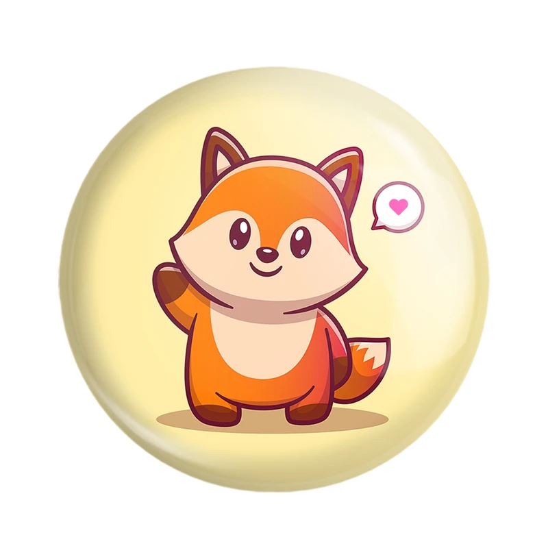 مگنت خندالو مدل حیوانات بامزه روباه کد 25412