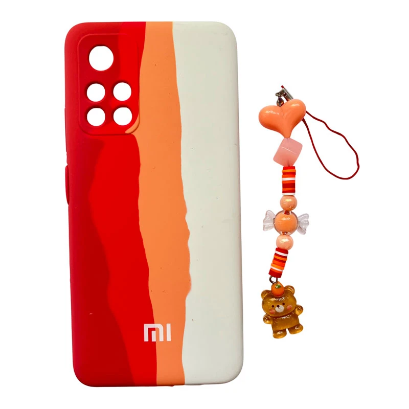 کاور مدل تدی کد A11850 مناسب برای گوشی موبایل شیائومی Redmi Note 11 Pro 5G / Poco M4 Pro 5G به همراه بند آویز موبایل