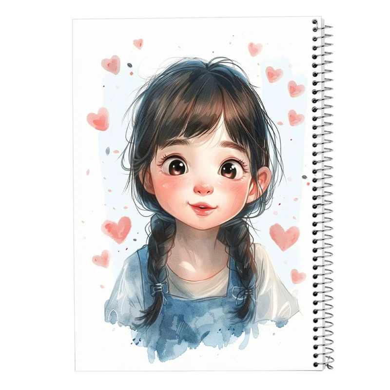 دفتر شطرنجی 50 برگ مدوپد طرح دخترانه کد DF15882