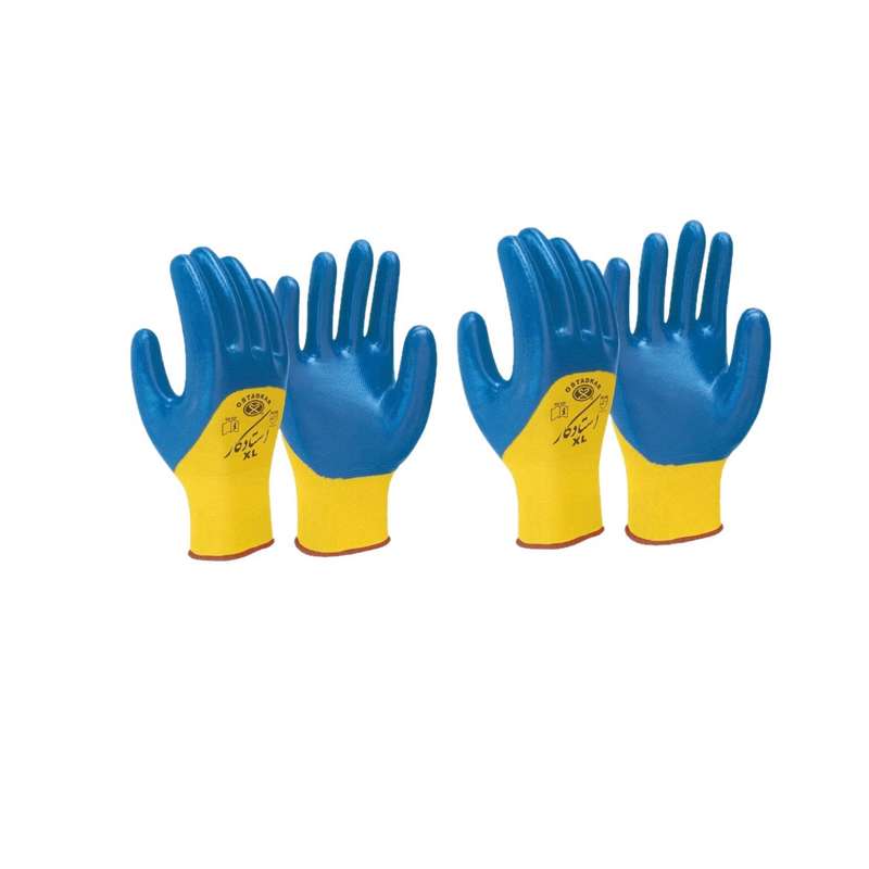 دستکش صنعتی استاد کار مدل نیتریل بسته 2 عددی دستکش صنعتی استاد کار مدل نیتریل بسته 2 عددی