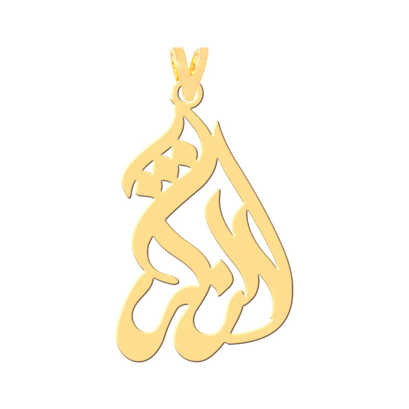 آویز گردنبند طلا 18 عیار زنانه کرابو طرح ارژنگ مدل Kr3888