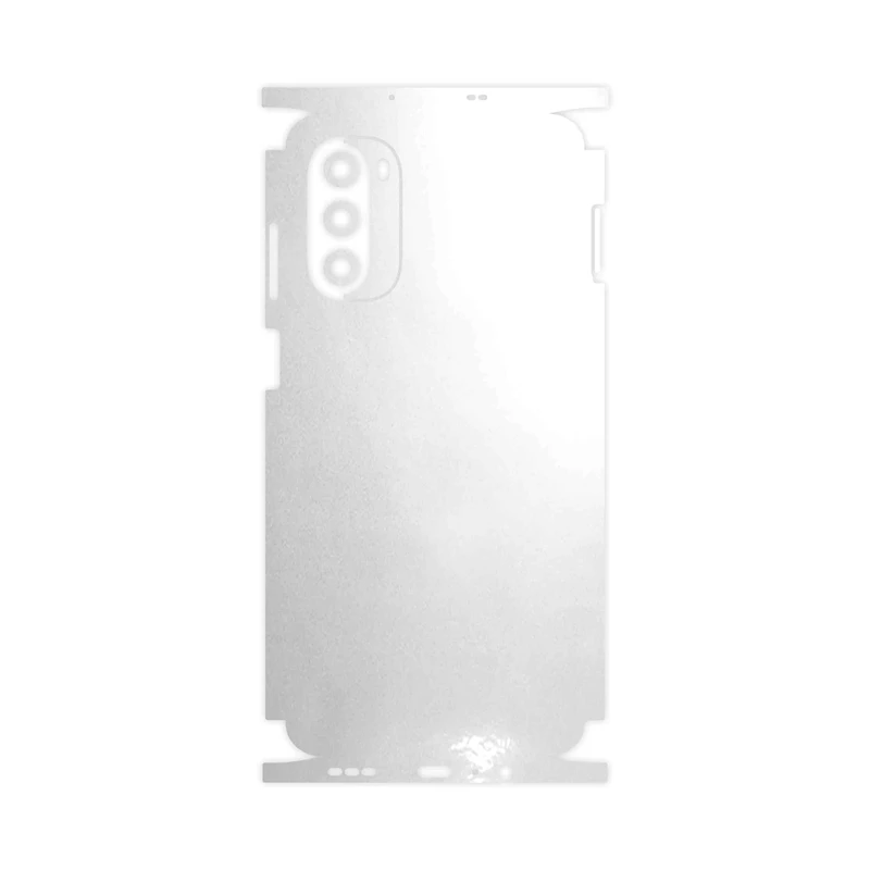 برچسب پوششی ماهوت مدل Metallic-White-FullSkin مناسب برای گوشی موبایل موتورولا Moto G52