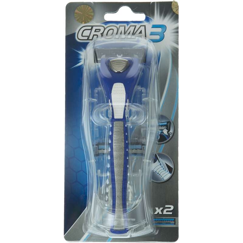 خود تراش مردانه کروما مدل Croma 3 به همراه 2 یدک خود تراش مردانه کروما مدل Croma 3 به همراه 2 یدک