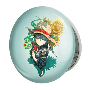 آینه جیبی خندالو طرح شییکو انیمه موب سایکو Mob Psycho 100 مدل تاشو کد 24458 