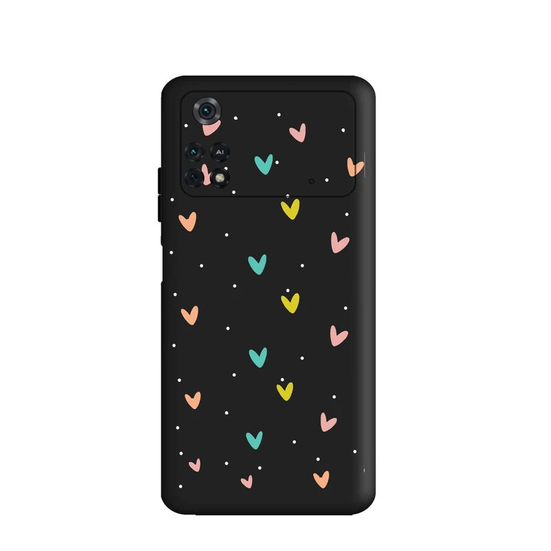 کاور قاب گارد طرح  قلب کد  FF970 مناسب برای گوشی موبایل شیائومی Poco m4 pro 4G