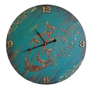 ساعت دیواری چوبی مدل کهنه کاری