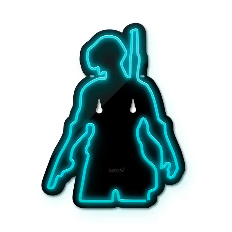 چراغ دیواری نئون دیزاین مدل Pubg-BL_TBL