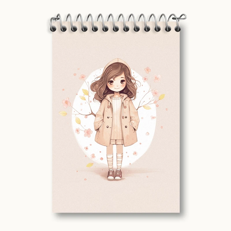 دفتر یادداشت 50 برگ خندالو مدل دخترانه کد F2105