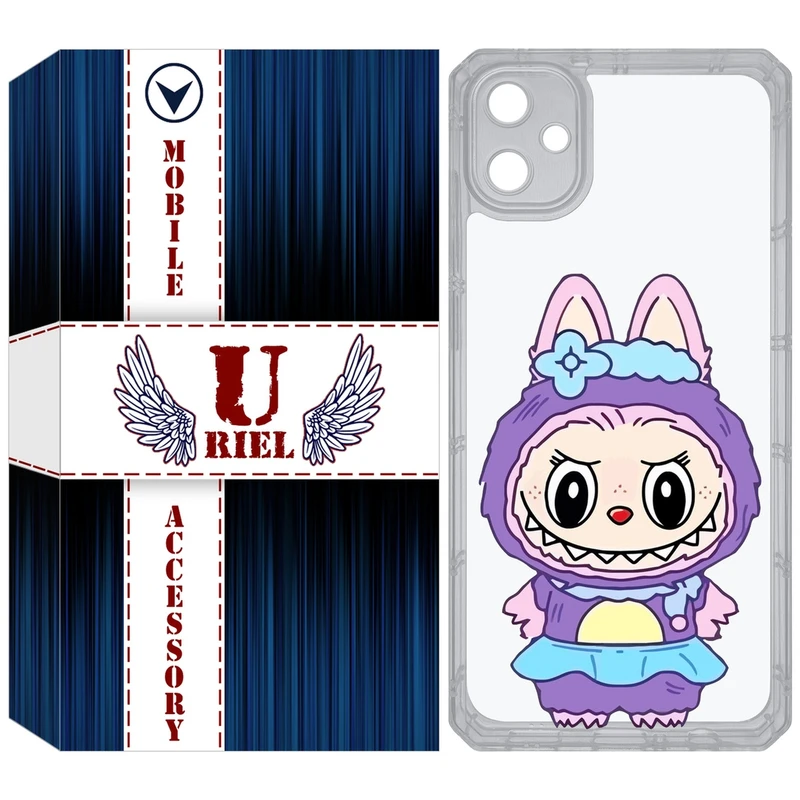 کاور یوریل مدل Clear کد 141 طرح لبوبو مناسب برای گوشی موبایل سامسونگ Galaxy A05