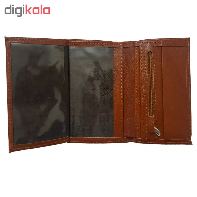 کیف پول چرم زانکو مدل تک برگ 55-44