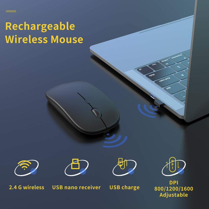 ماوس بی سیم مدل Ultra Slim silent click 2