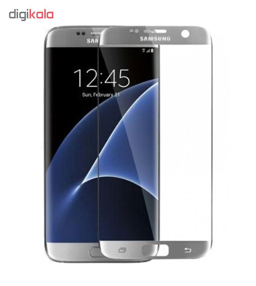 محافظ صفحه نمایش شیشه ای مدل 3D Curved مناسب برای گوشی موبایل سامسونگ Galaxy S7 Edge