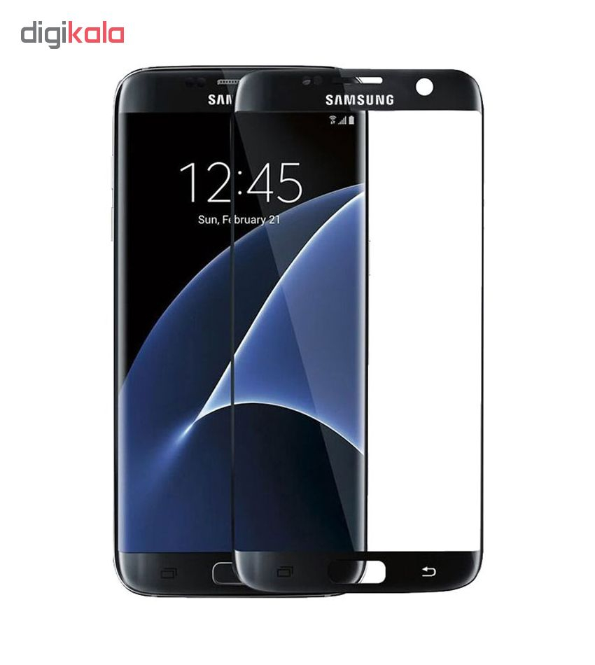 محافظ صفحه نمایش شیشه ای مدل 3D Curved مناسب برای گوشی موبایل سامسونگ Galaxy S7 Edge