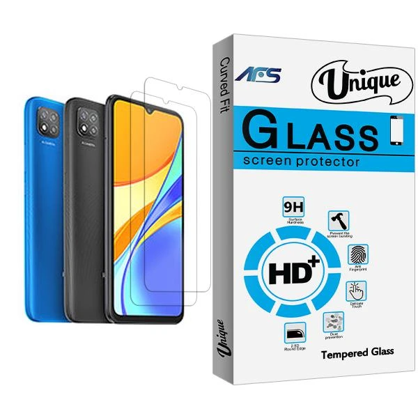 محافظ صفحه نمایش ای اف اس مدل Unique Glass MIX002 مناسب برای گوشی موبایل شیائومی Redmi 9C NFC بسته دو عددی